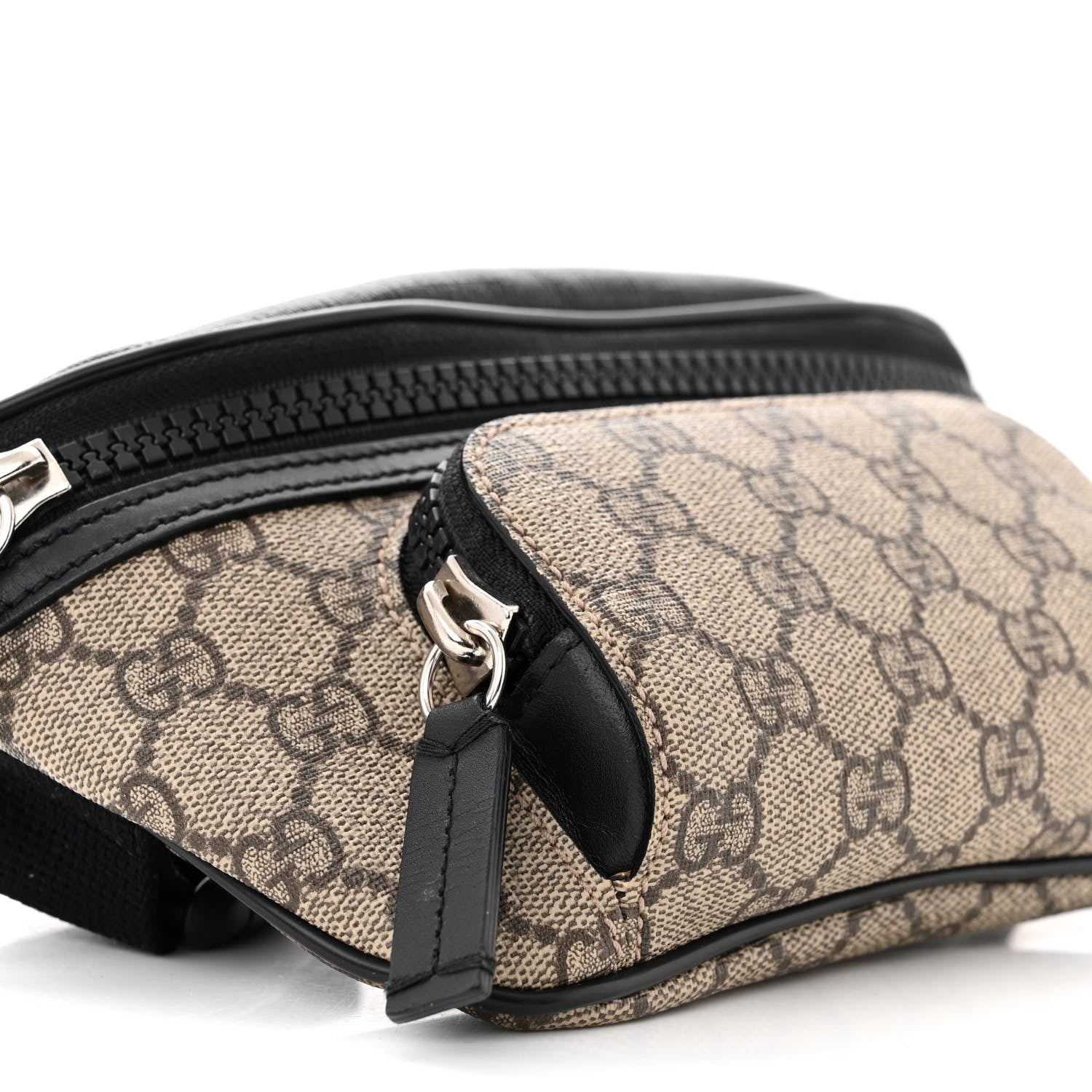 Gucci GG Supreme Monogram Belt Bag Black 9 of 11