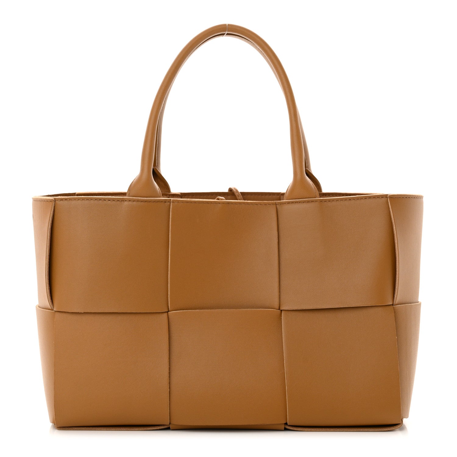 Bottega Veneta Nappa Maxi Intrecciato Small Arco Tote Caramel 1 of 11