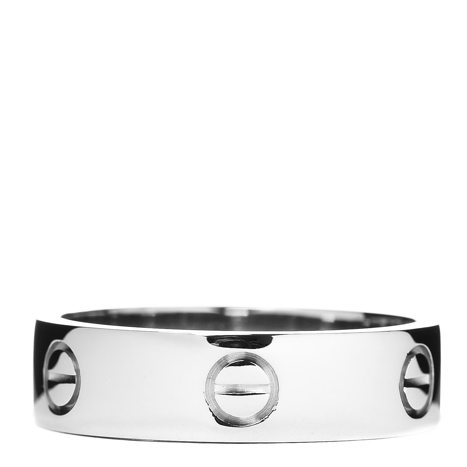Cartier 18K White Gold 5.5mm LOVE Ring 60 9 1 of 4