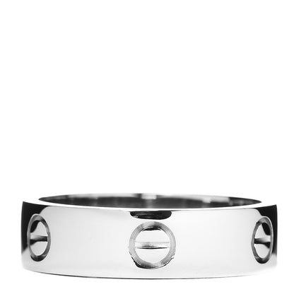Cartier 18K White Gold 5.5mm LOVE Ring 60 9 1 of 4