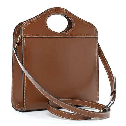 Burberry Smooth Calfskin Mini Pocket Bag Malt Brown 3 of 6