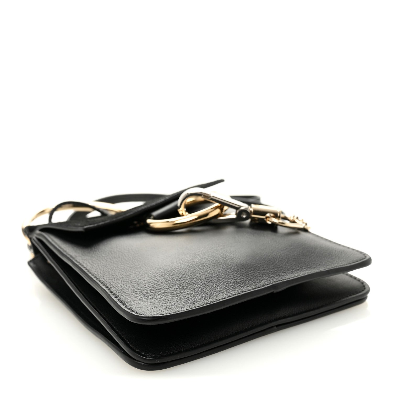 Chloe Suede Calfskin Mini Faye Bracelet Bag Black 4 of 10