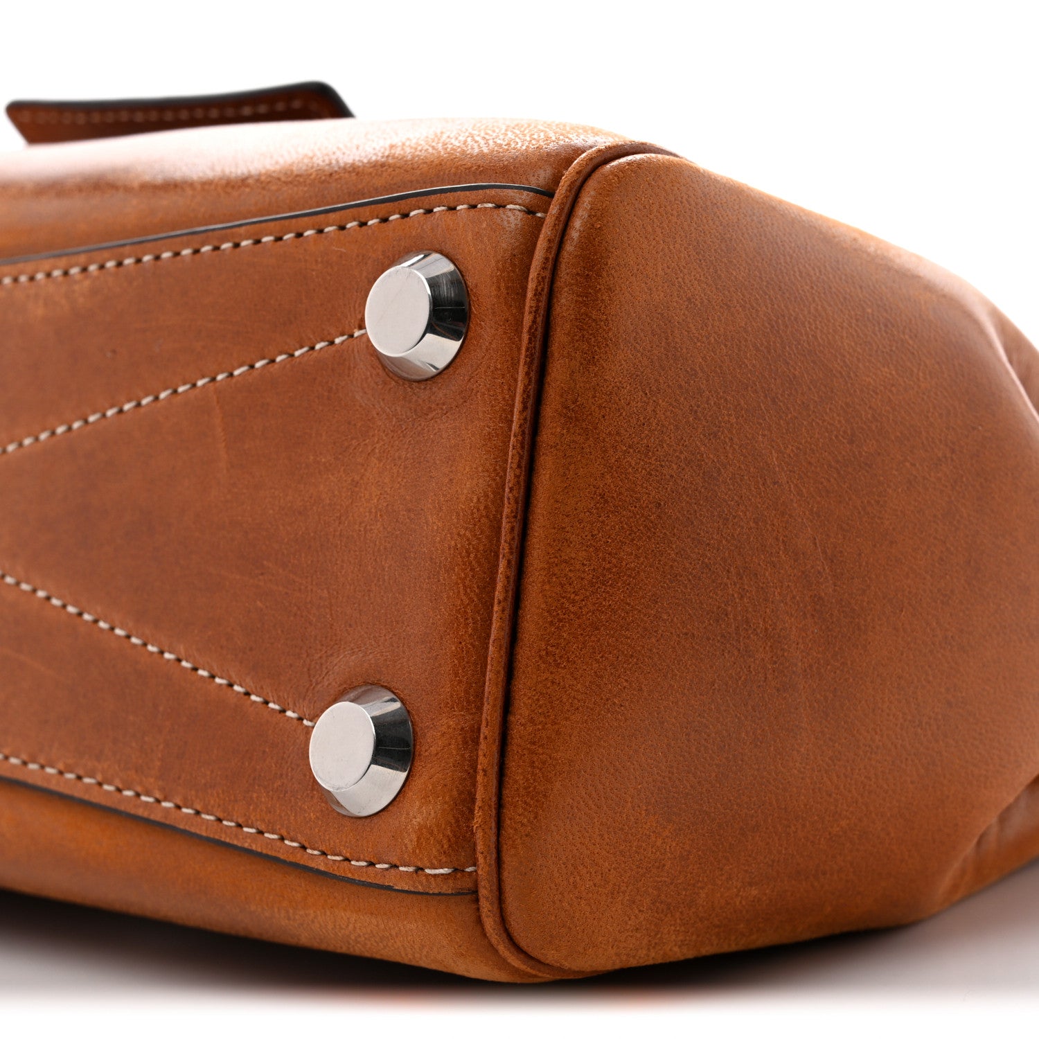 Balenciaga Vegetable Tanned Lambskin Mini Bel Air Carry All Bag Tan Cowboy 9 of 12