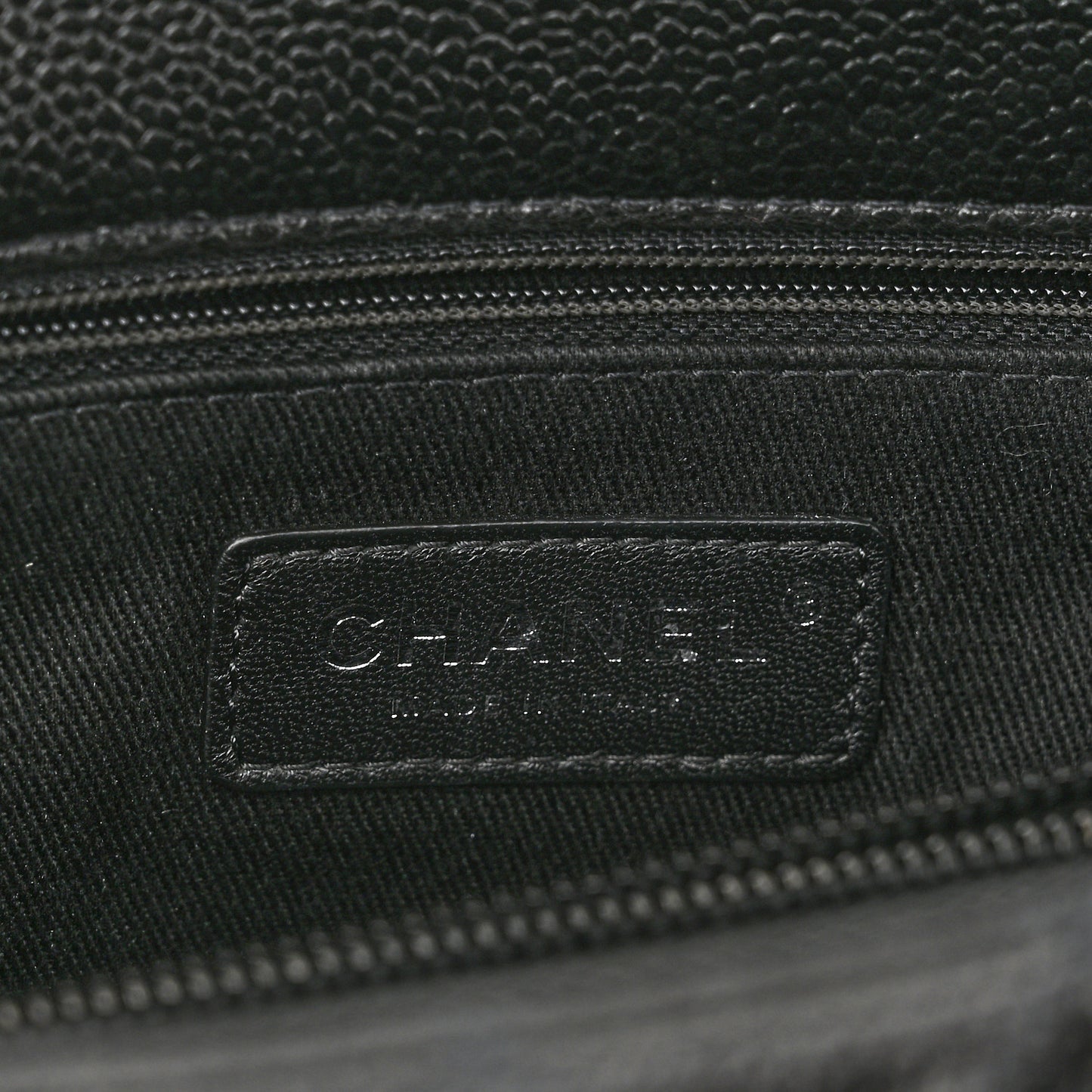 Caviar Quilted Small Coco Handle Flap So Black