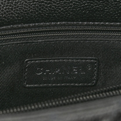 Chanel Caviar Quilted Small Coco Handle Flap So Black 6 of 12