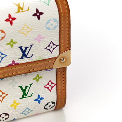 Louis Vuitton Monogram Multicolor Porte Tresor International Wallet White 18 of 23