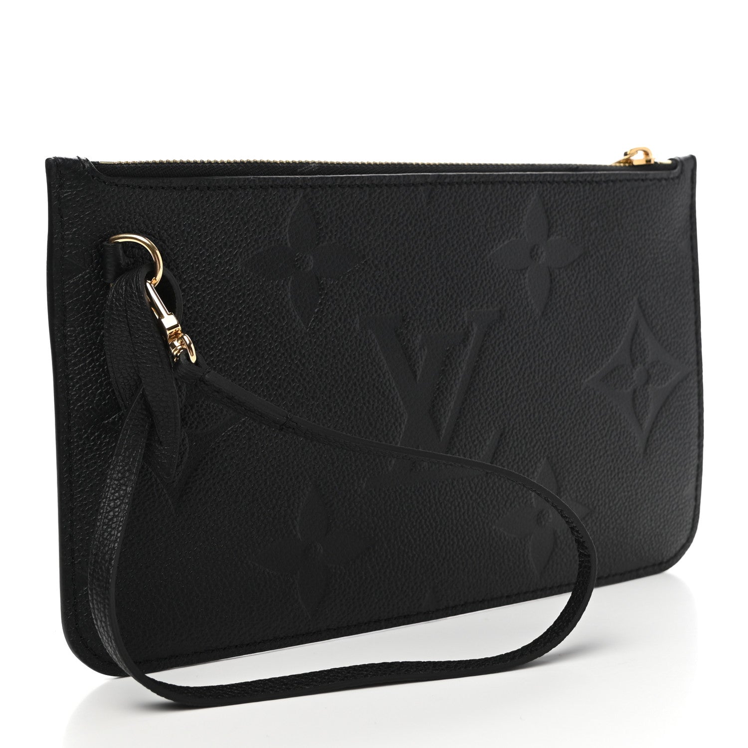 Louis Vuitton Empreinte Monogram Giant Neverfull MM Pochette Black 3 of 7