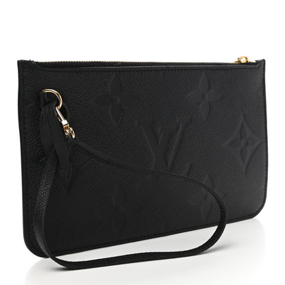 Louis Vuitton Empreinte Monogram Giant Neverfull MM Pochette Black 3 of 7