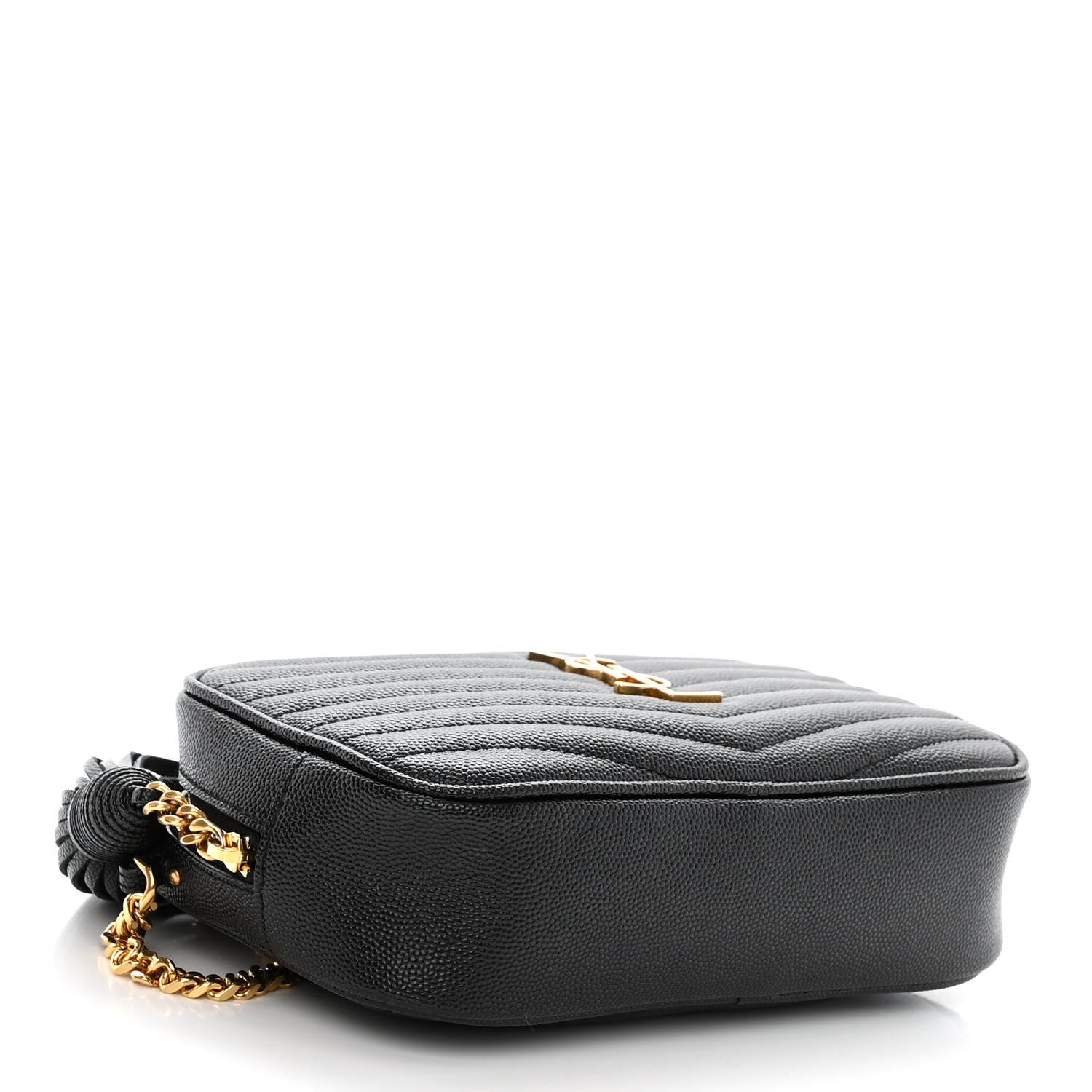 Saint Laurent SAINT LAURENT Grain De Poudre Matelasse Monogram Mini Lou Camera Bag Black 3 of 8
