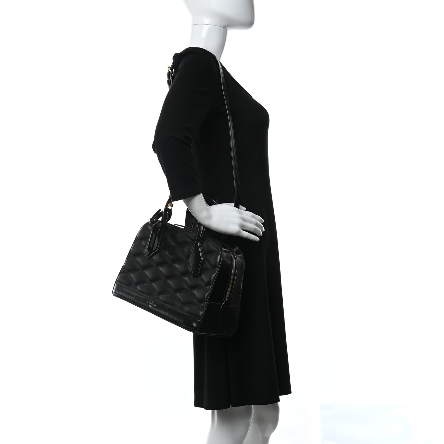 Lambskin Malletage Dora PM Black