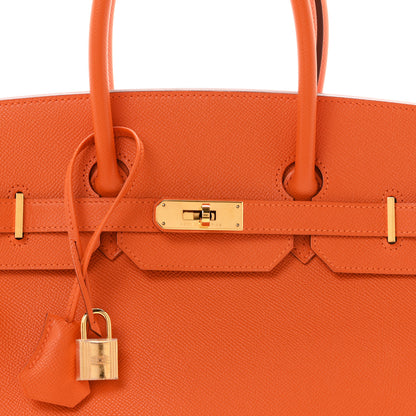 Hermes Epsom Birkin 35 Orange 8 of 10