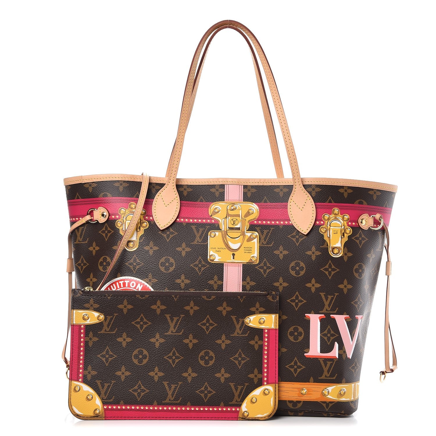 Louis Vuitton Monogram Summer Trunks Neo Neverfull MM 1 of 13