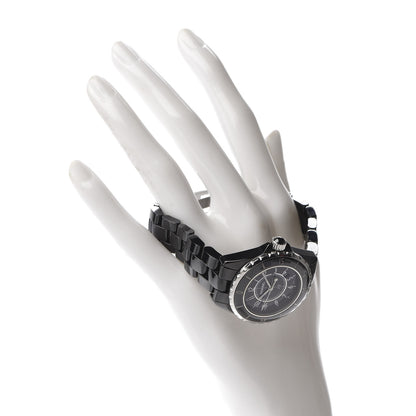 Chanel Stainless Steel Ceramic 33mm J12 Quartz Watch Black 2 of 6