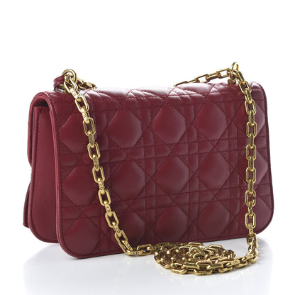 Christian Dior Lambskin Cannage Small Dioraddict Flap Bag Red 3 of 9