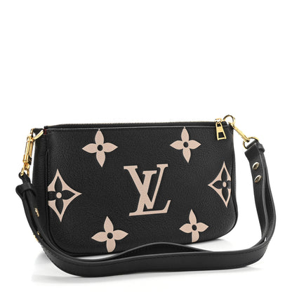 Louis Vuitton Empreinte Monogram Giant Multi Pochette Accessories Black Beige 3 of 10