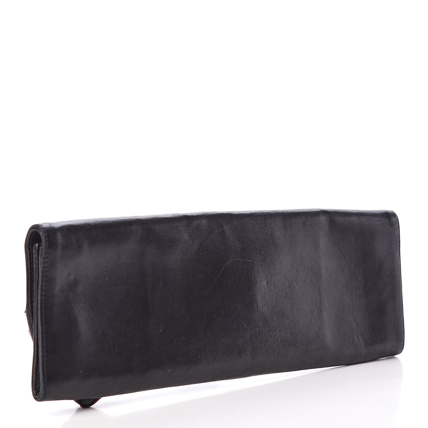 Calfskin Spikes Pigalle Clutch Black