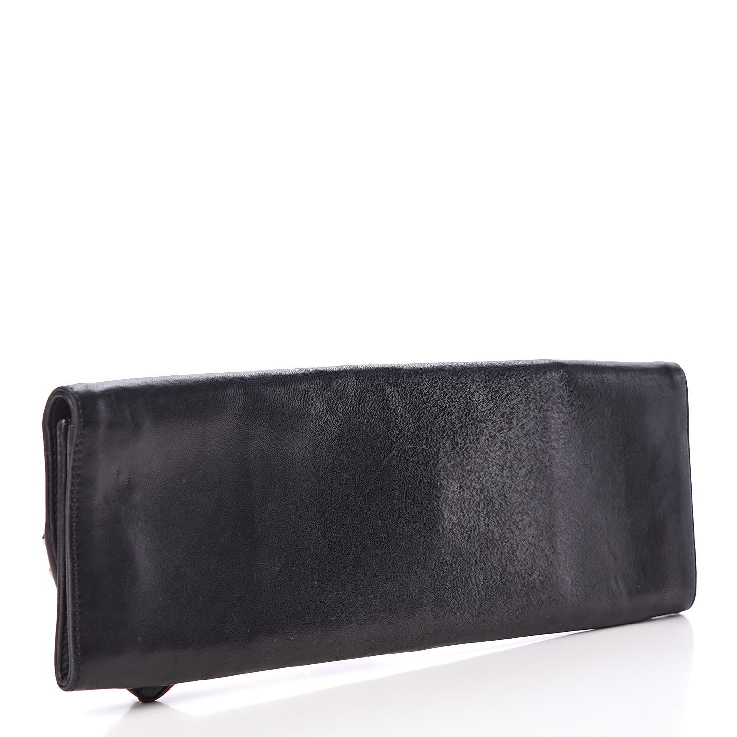 Christian Louboutin Calfskin Spikes Pigalle Clutch Black 3 of 7