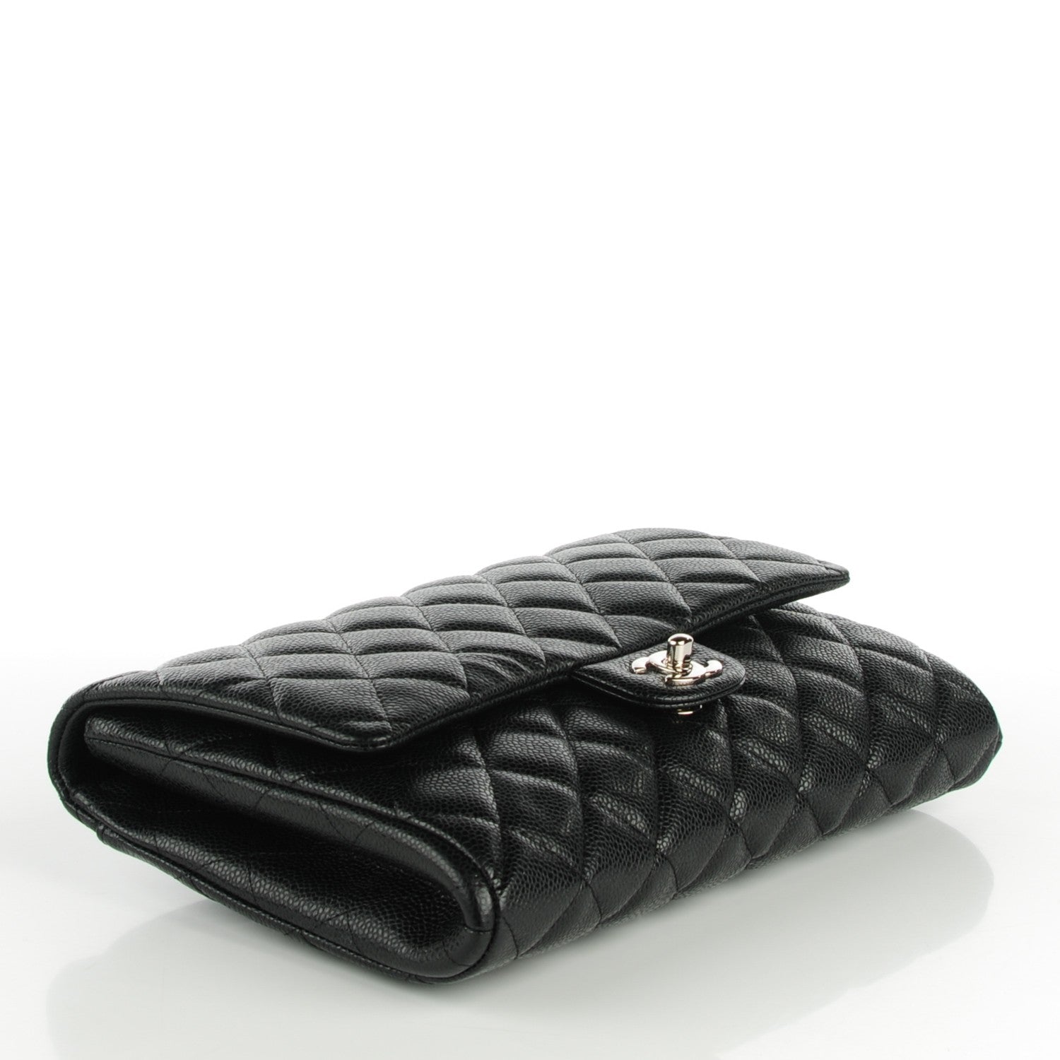 Chanel Caviar Quilted Clutch With Chain Flap Black 4 of 7