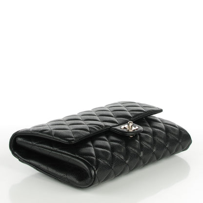 Chanel Caviar Quilted Clutch With Chain Flap Black 4 of 7