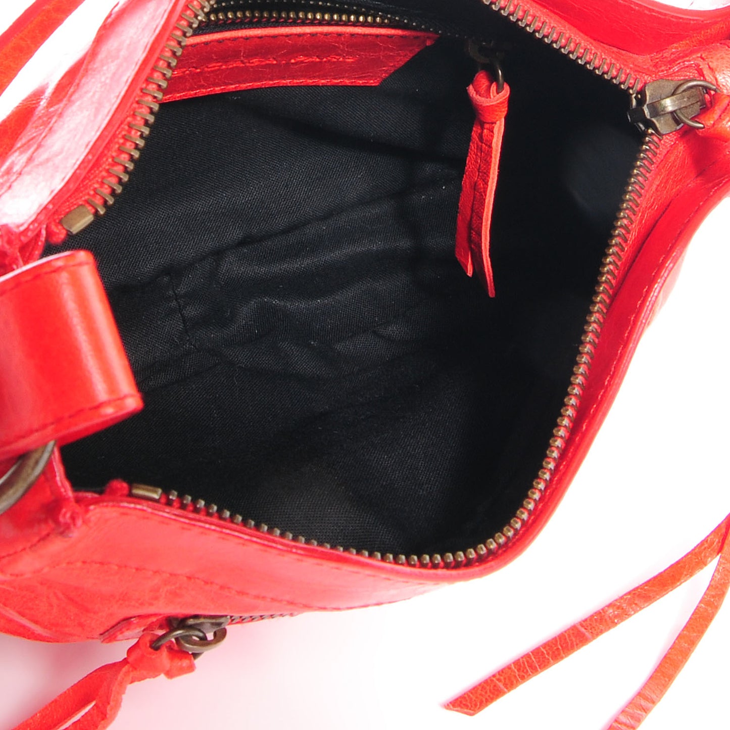 Agneau Shoulder Bag Vermillion