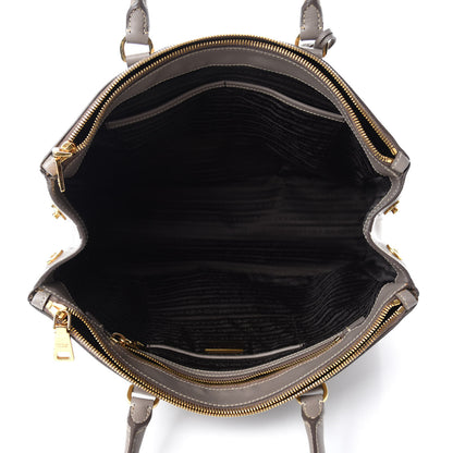 Prada Saffiano Lux Large Double Zip Tote Argilla 5 of 12