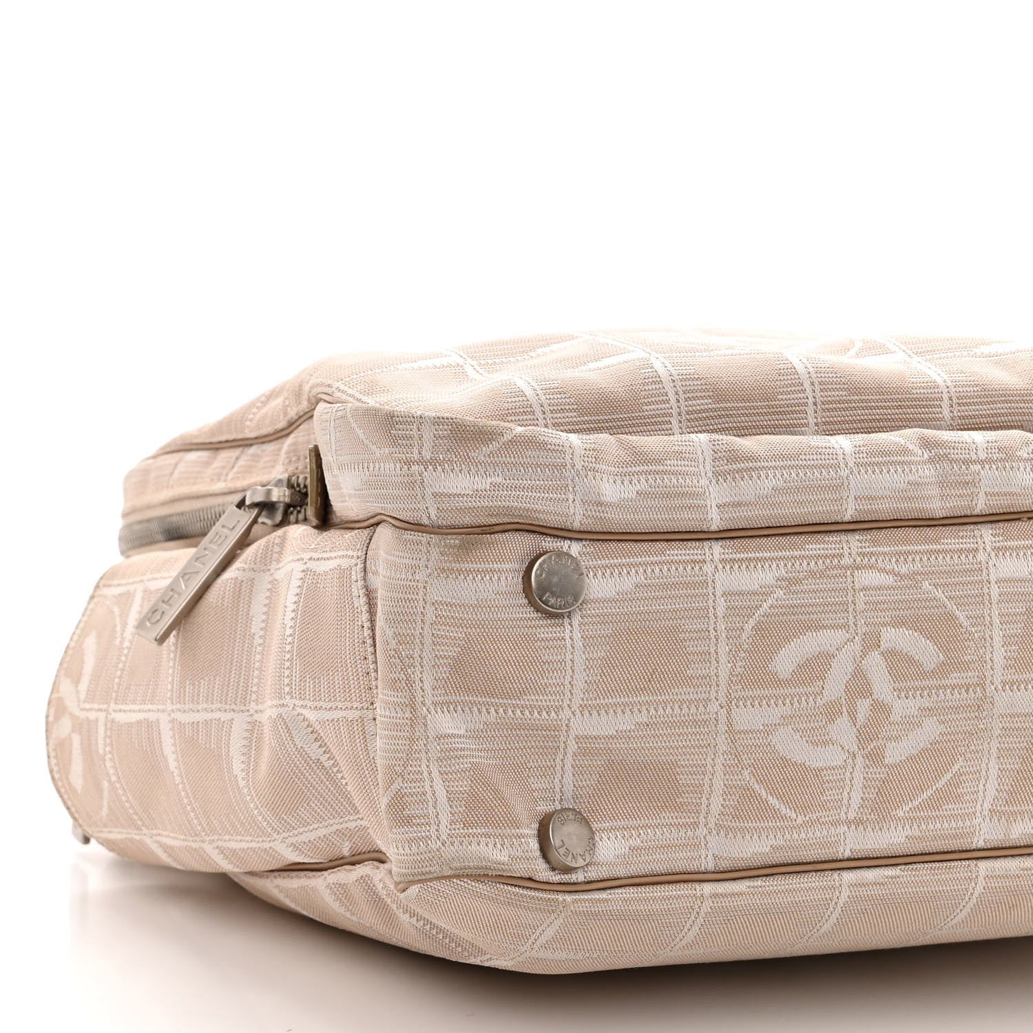 Chanel Nylon Travel Tote Beige 8 of 10