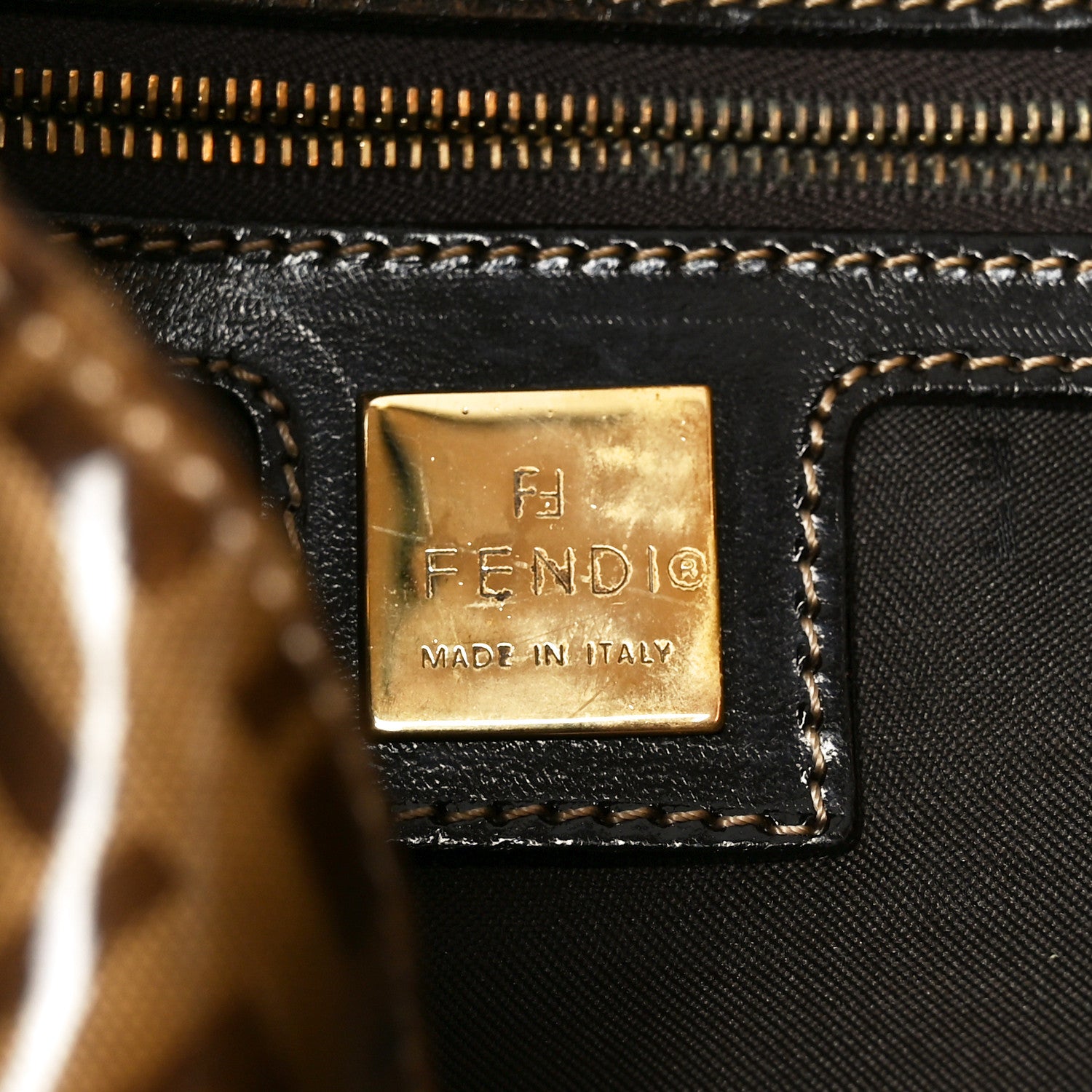 Fendi Vinyl Zucchino Mama Baguette 6 of 9