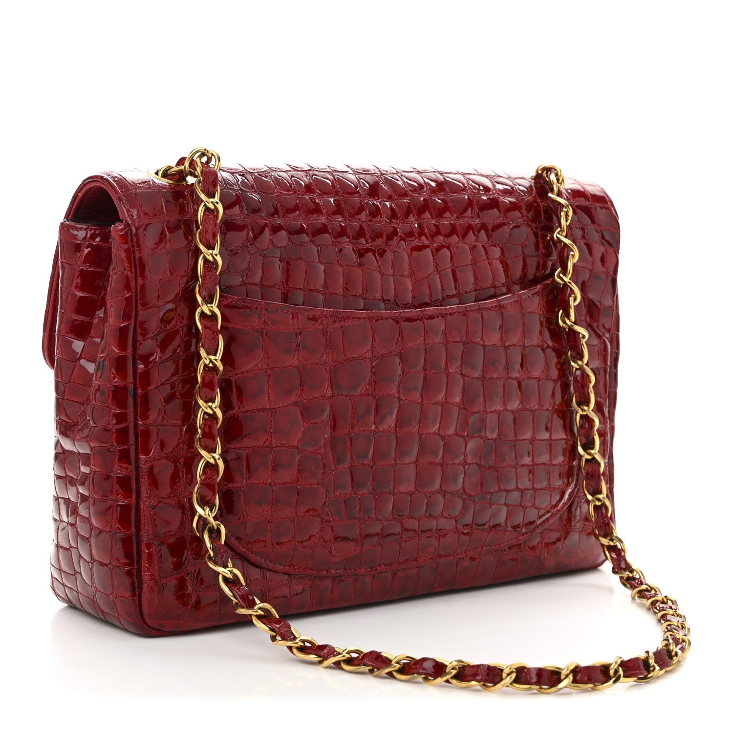 Chanel Alligator Jumbo Single Flap Red 1756782 – FASHIONPHILE