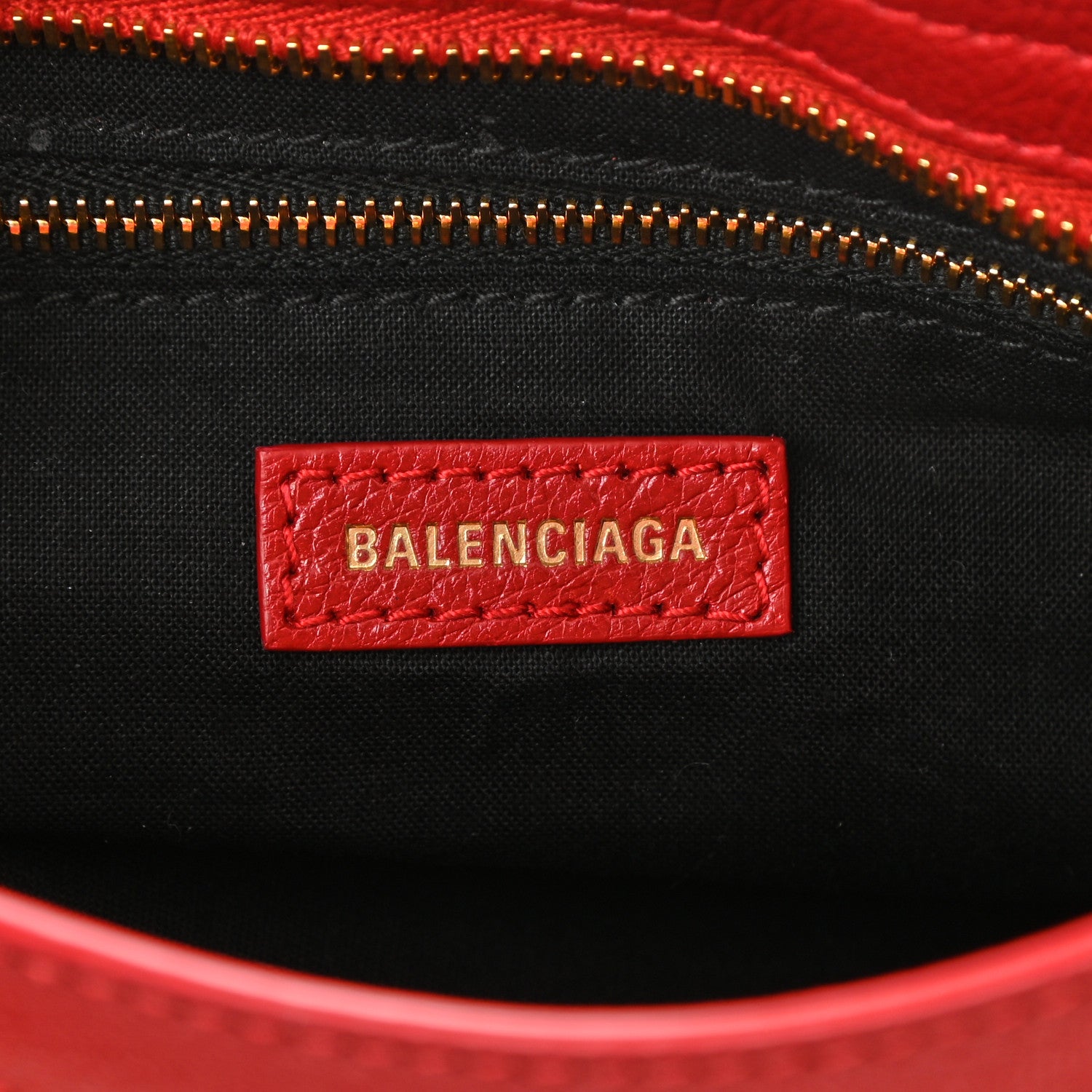 Balenciaga Chevre Gold Metallic Edge Hardware Mini City Rouge Groseille 6 of 10