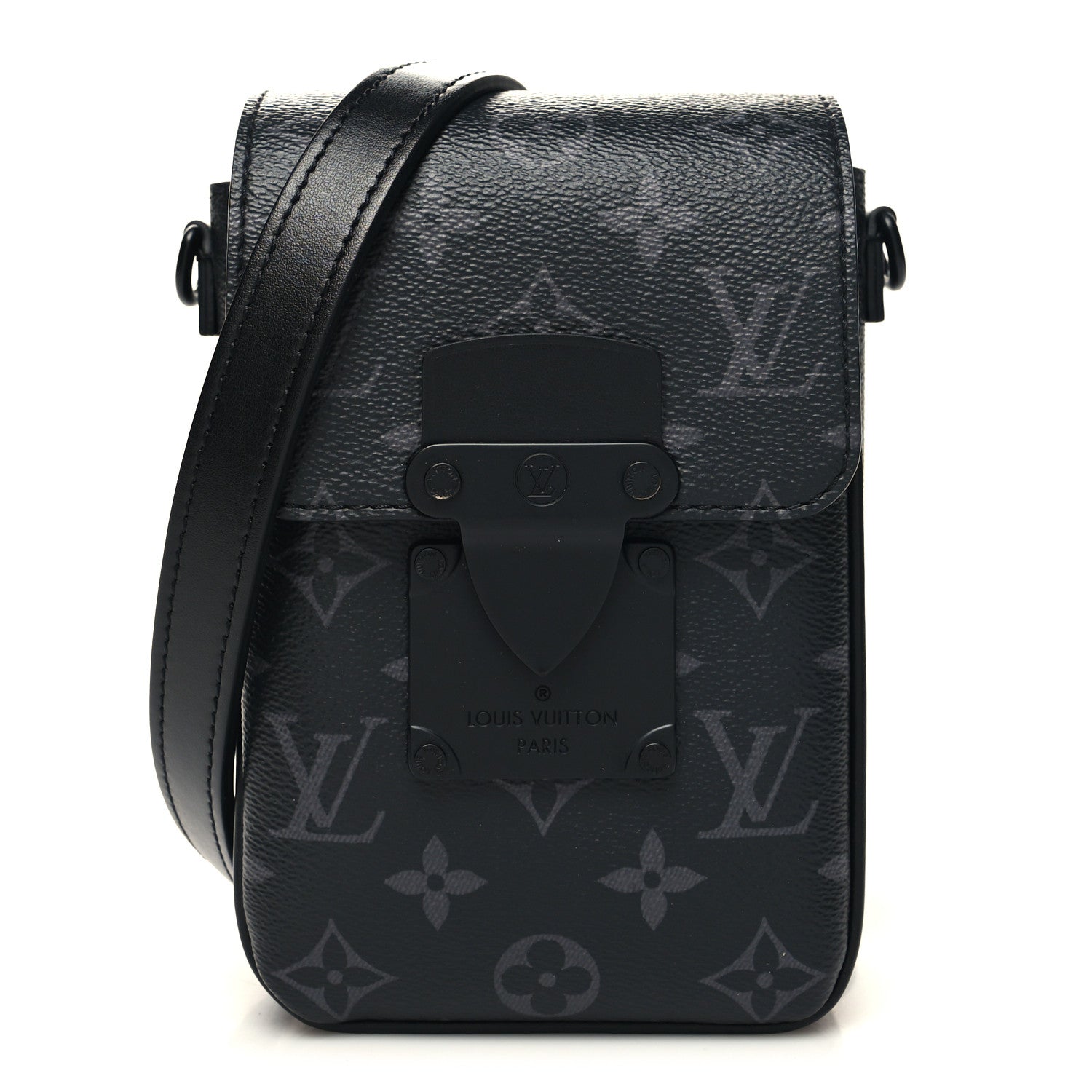 Louis Vuitton Taurillon Monogram S Lock Wearable Wallet Black 1 of 10