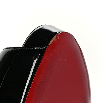 Christian Louboutin Patent New Very Prive 120 Pumps 39 Black Red 8 of 9