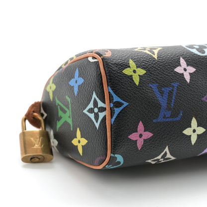 Louis Vuitton Monogram Multicolor Mini Sac HL Speedy Black 8 of 10