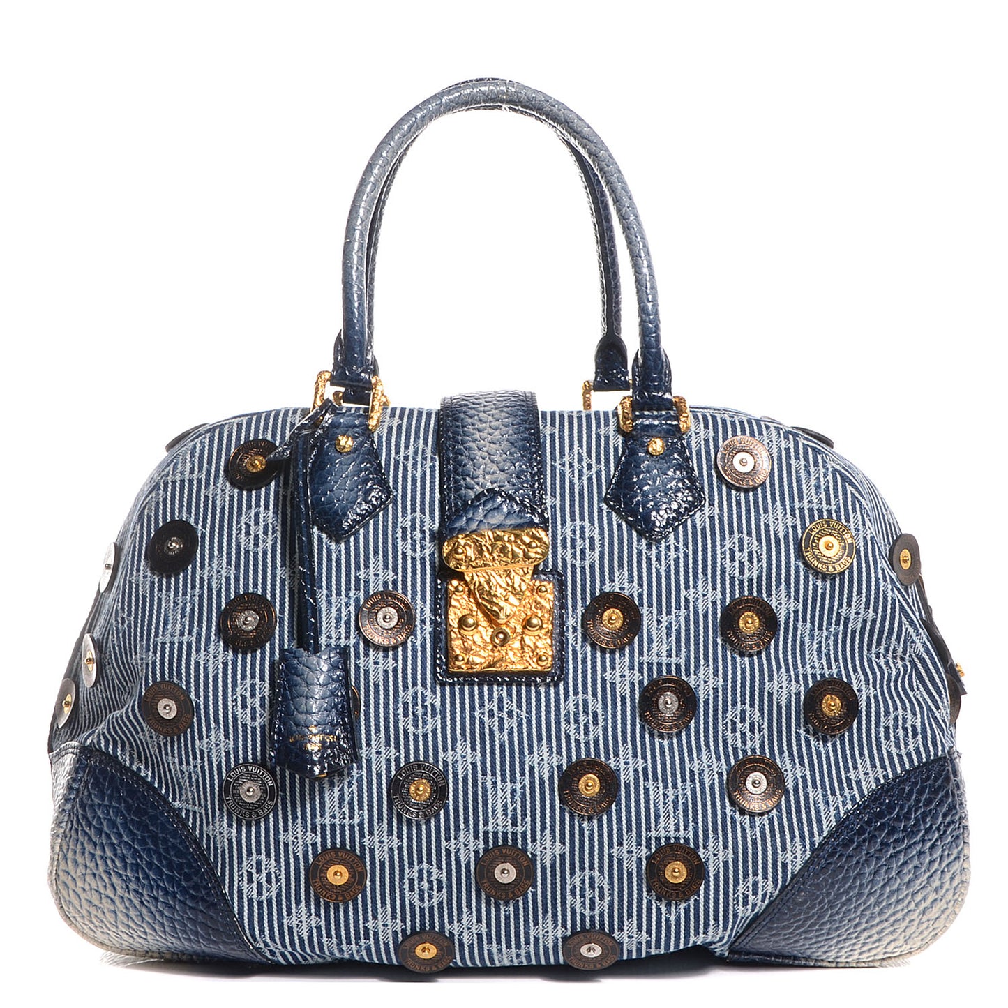 Denim Polka Dot Trunks and Bags Bowly