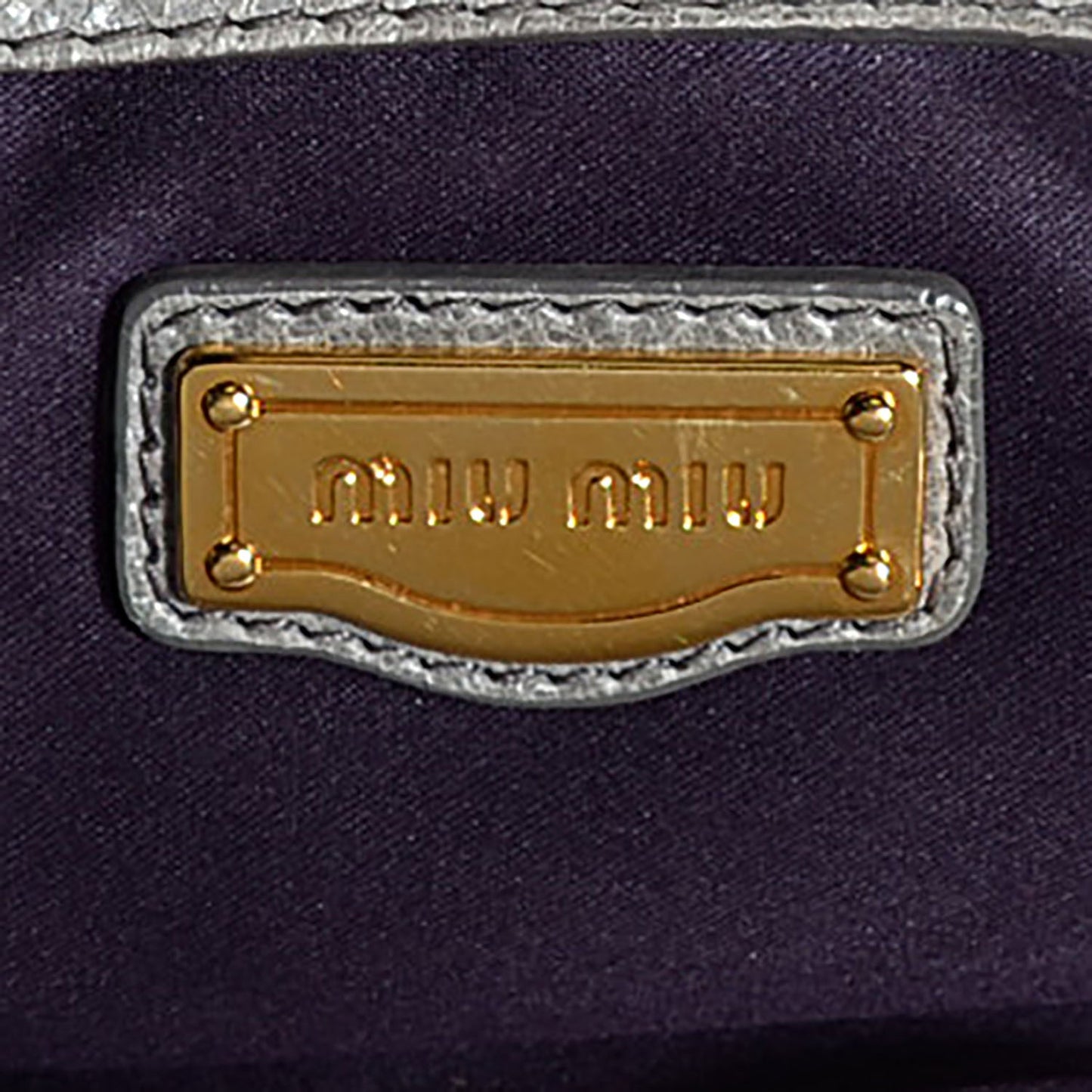 Vitello Lux Mini Charm Tote Grafite