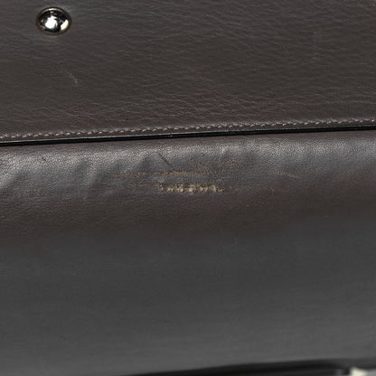 Fendi Vitello Pelo Flamingo Crocodile Embossed Petite 3Jours Tote Carbone 11 of 13