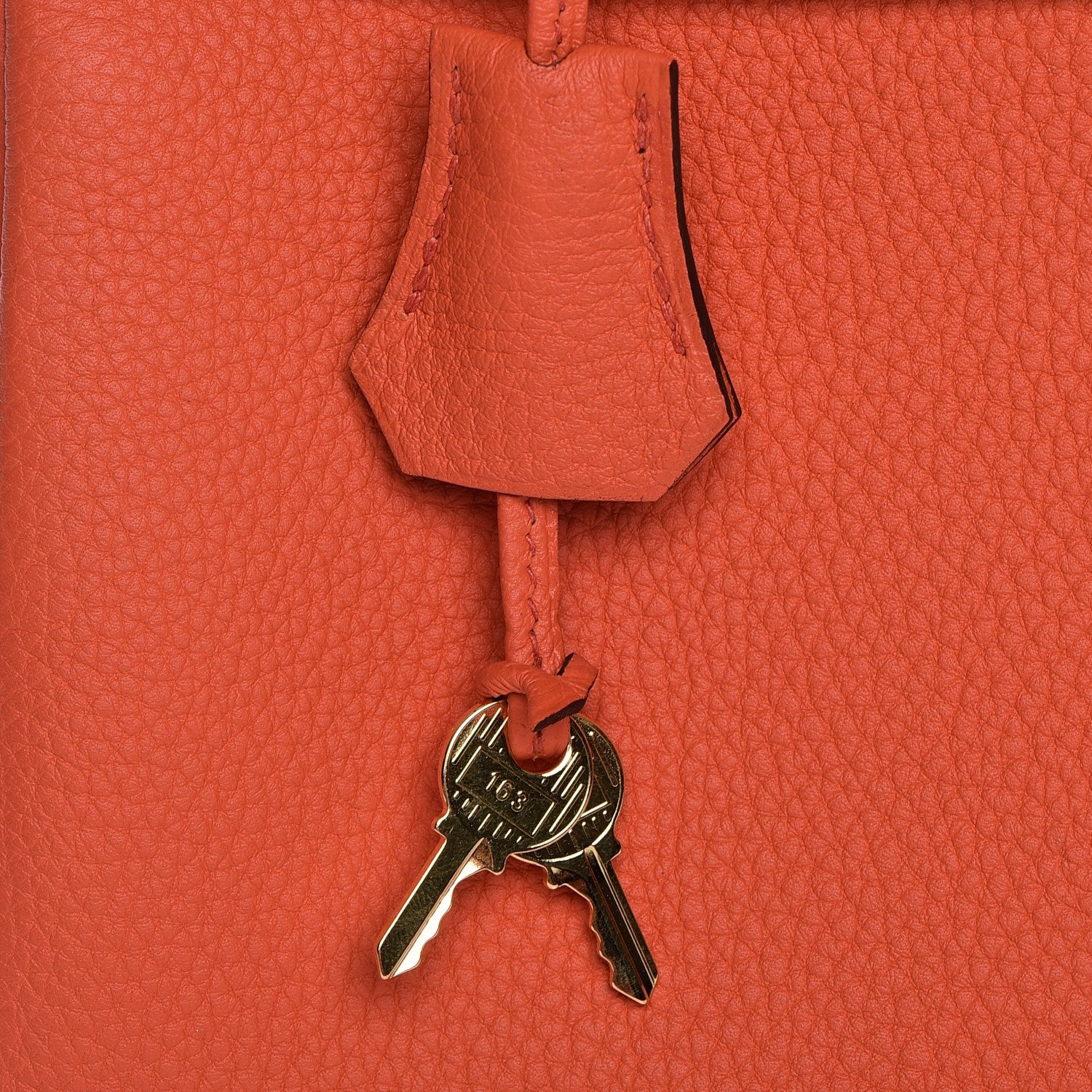 Hermes Togo Kelly Retourne 28 Orange Poppy 30 of 31