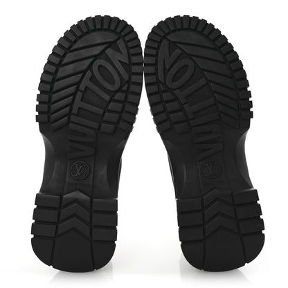 Louis Vuitton Calfskin Ruby Flat Ankle Boots 39 Black 6 of 9