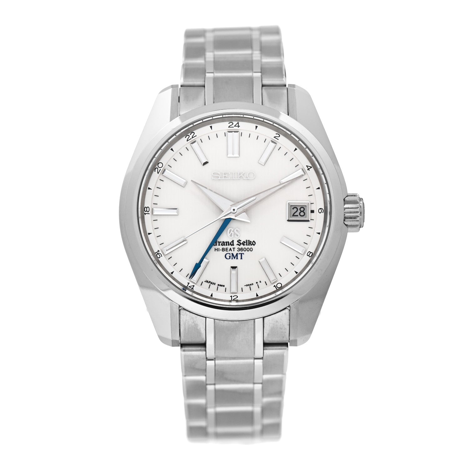 Grand Seiko Stainless Steel 40mm Mechanical High-Beat 36000 GMT Automatic Watch SBGJ011 1 of 5