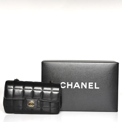 Chanel Lambskin Quilted Mini Chocolate Bar Flap Black 9 of 9