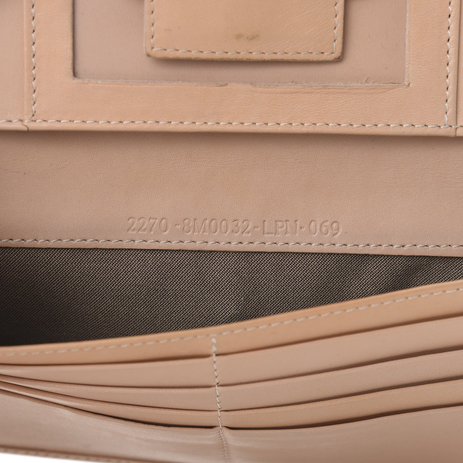 Fendi Zucchino Vitello Continental Wallet Cipria Teint Cipria 8 of 14
