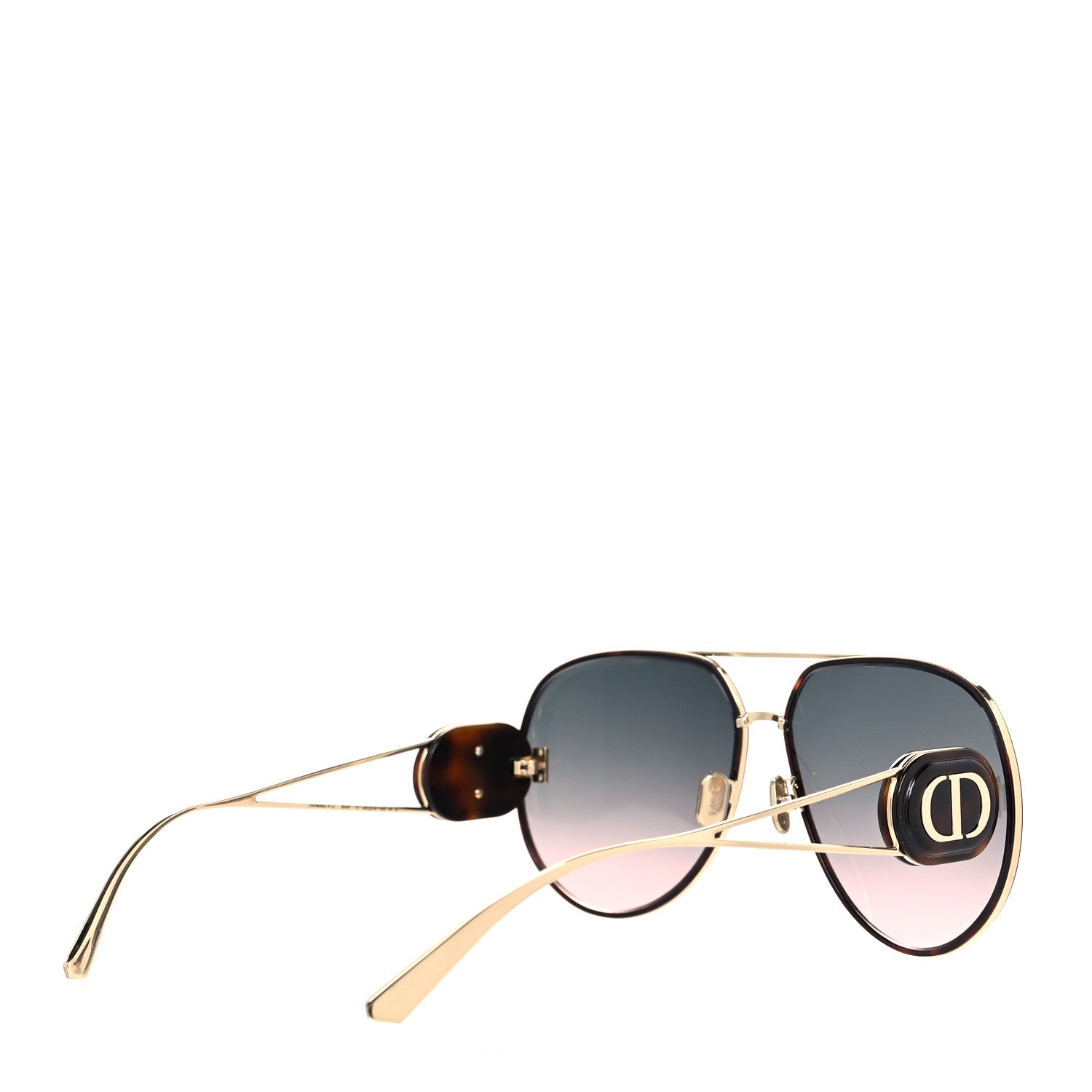 Christian Dior Metal Diorbobby Aviator Sunglasses Tortoise 4 of 8