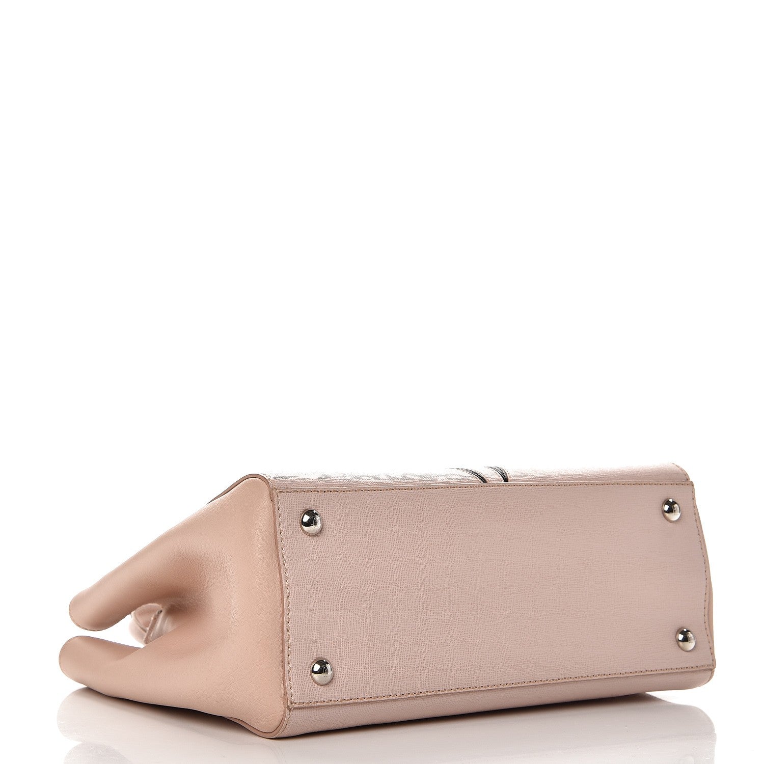 Fendi Vitello Elite Monster Petite 2Jours Tote Rosa Plaster 5 of 13
