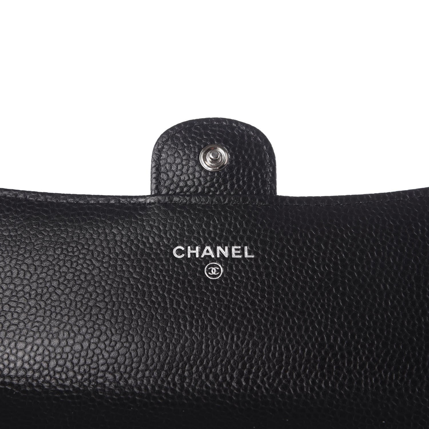 Chanel Caviar Quilted Large Flap Gusset Wallet Black 5 of 9