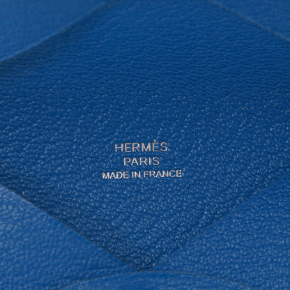 Hermes Chevre Mysore Calvi Card Case Mykonos 6 of 8