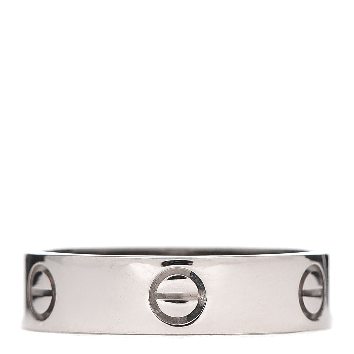 18K White Gold 5.5mm LOVE Ring 62 10