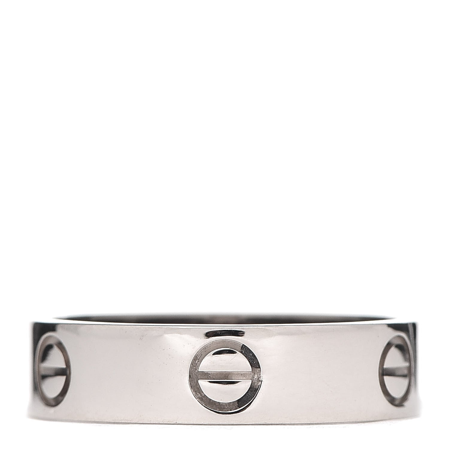 Cartier 18K White Gold 5.5mm LOVE Ring 62 10 3 of 5