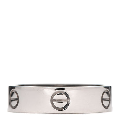 Cartier 18K White Gold 5.5mm LOVE Ring 62 10 3 of 5