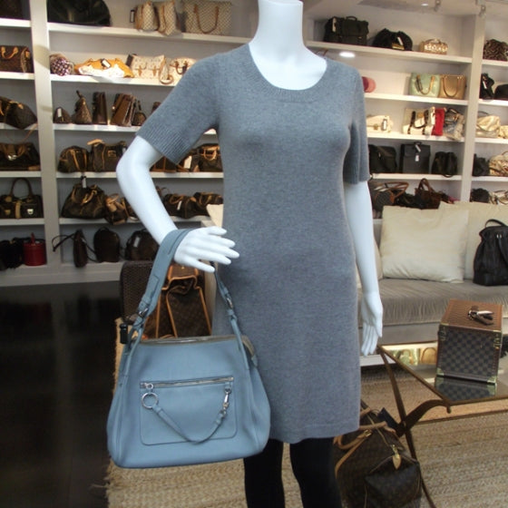 Vitello Daino Bag Blue