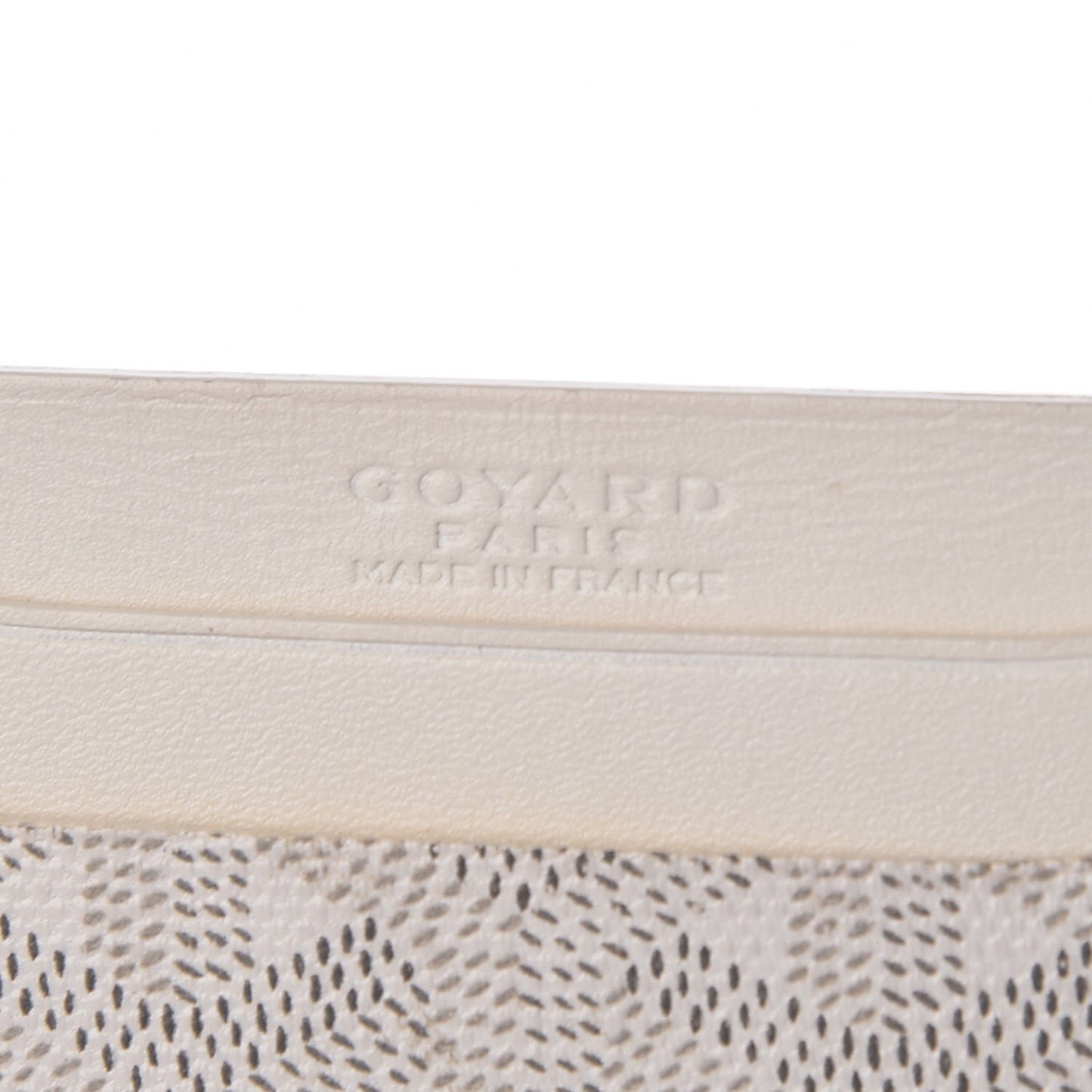 Goyardine Saint Sulpice Card Holder White