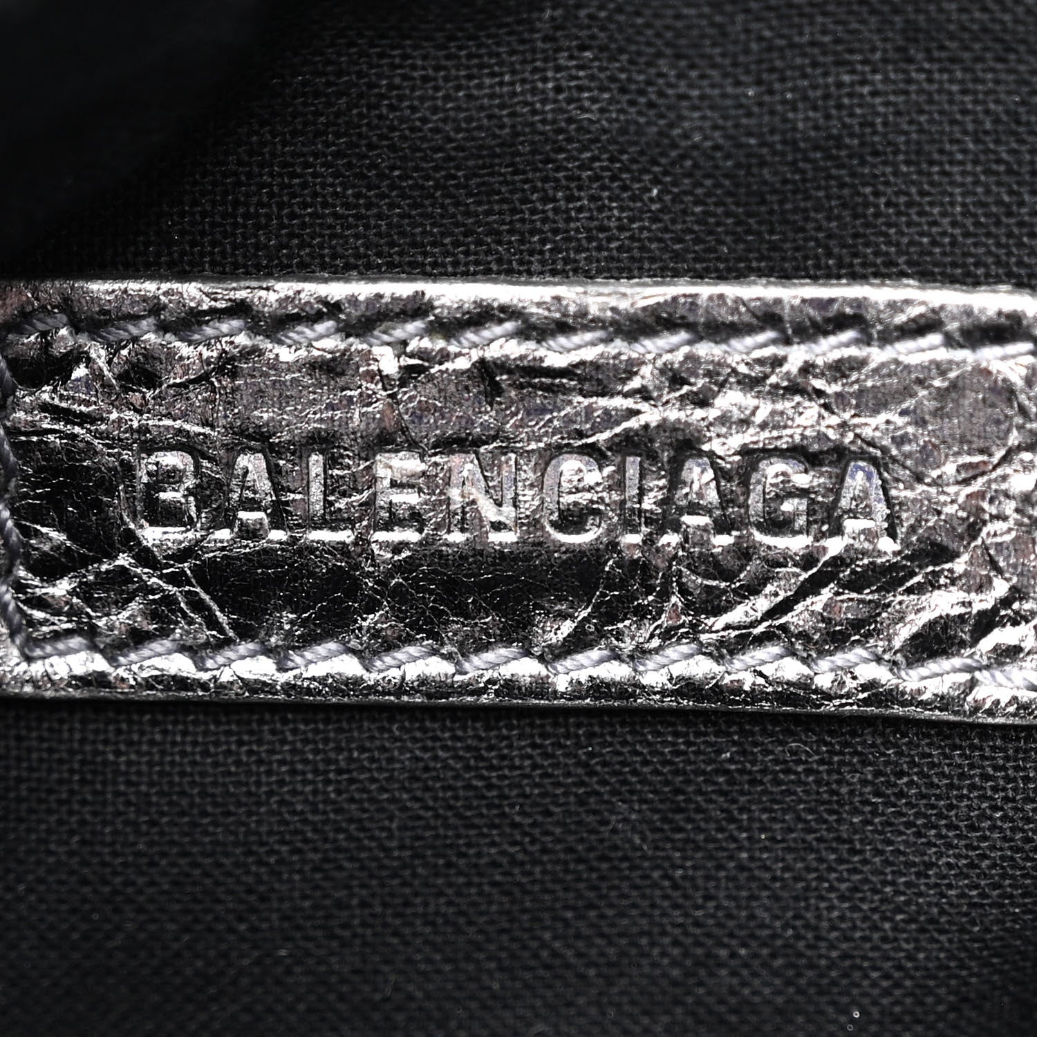 Balenciaga Metallic Agneau Arena Le Cagole Shoulder Bag XS Silver 6 of 13